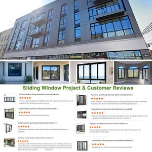 Ventana Corredera de Doble Acristalamiento Resistente a Huracanes Topbright, Ventanas Correderas de Aluminio con Malla de Acero Inoxidable - Product Image 5