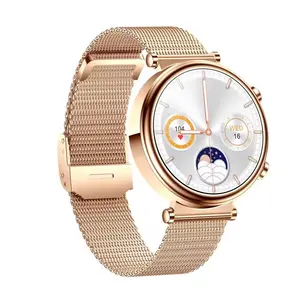 VT86 Durchmesser Edelstahlarmbänder mit Damengesundheit nicht-invasive Harnsäure-Messung Luxus 2024 modische Dame-Smartwatch