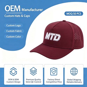Gorra Snapback de Lona Impermeable de Secado Rápido con 5 Paneles y Logotipo Personalizado OEM, Diseño de Hojas Tropicales, Unisex, Ajustable para Exteriores - Product Image 1