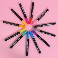 Marqueurs métalliques à double ligne, stylos marqueurs métalliques Pecosso, 12 couleurs, stylo permanent pour écrire et dessiner des lignes