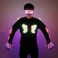 Vestes lumineuses à armure LED couleur pour discothèque Performance DJ Singer Bar Dance Team Graduation Thanksgiving Costume Costumes