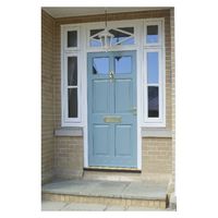 Porte en bois à demi-verre de conception simple Ace, portes principales en teck, images de modèles, vente en gros en Chine, serrure à mortaise pour portes en bois