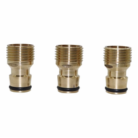 Raccords rapides en cuivre à filetage mâle 1/2 pouce pour lavage de voitures, tuyaux d'arrosage domestique et irrigation de jardin