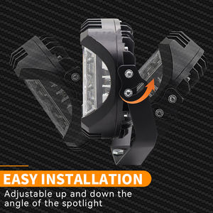 Venta al por Mayor de Faros LED RGB de 7 Pulgadas con DRL de Tres Lados, 12V 90W 12000 Lúmenes, Bombilla H4, Luces de Trabajo de Ajuste Universal para Wrangler - Product Image 6