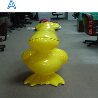 Jouet gonflable en PVC en forme d'oiseau toucan, design de dessin animé 3D personnalisé OEM, pour la publicité et les promotions