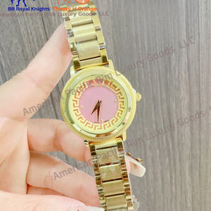 Montre pour femme de grande marque, 36 mm, or rose, diamants, montre-bracelet à quartz carrée - Product Image 4