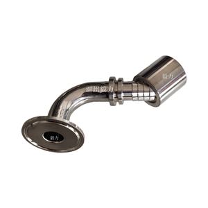 Quick Installation Sanitary 304 Stainless Steel 90 Degree Bending Clamp Joint TC Chuck Hydraulic Elbow Tubing Machining Services - Product Image 3