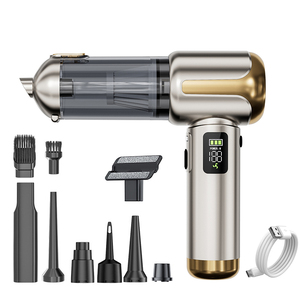 <span class=keywords><strong>Aspirateur</strong></span> de voiture portable <span class=keywords><strong>sans</strong></span> <span class=keywords><strong>fil</strong></span> 4-en-1 mini 18000Pa avec <span class=keywords><strong>souffleur</strong></span> d'air <span class=keywords><strong>sans</strong></span> <span class=keywords><strong>fil</strong></span> et lumière d'urgence LED – Vente en gros - Product Image 1