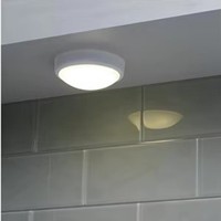 Grand plafonnier LED blanc pur rond simple veilleuse Pat lampe à pain champignon à commande tactile