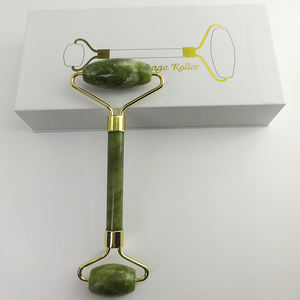 Rodillo Facial de Mármol Blanco con Caja, Hermoso Rodillo de Jade y Cuarzo Rosa con Caja, Rodillo de Masaje - Product Image 3