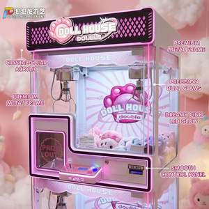 Máquina de garras comercial para juegos de arcade, operada con monedas, atrapa premios, con LED - Product Image 5