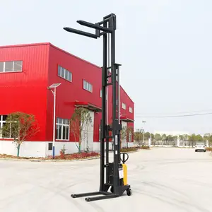 HaiZhiLi High Platform Electric 2ton 2m Lifter Price Loading Stacker Adjustable Semi Electrical Vertical Pallet Stacker