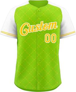 Ropa deportiva Béisbol Jersey 90s Hip Hop Botón Abajo Camisetas deportivas Personalizado Cosido Nombre Número para Hombres Mujeres Jóvenes - Product Image 5