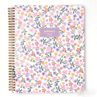 Carnet de planification et journal personnalisable A5 à spirale, 120 feuilles, couverture en papier, non daté, pour la planification quotidienne/hebdomadaire/mensuelle – Vente en gros