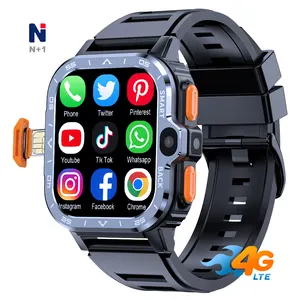 2023 Android phone call smartwatch manufacturer 2024 Video Call Dual Chip Dual System men gps 4g smart watch