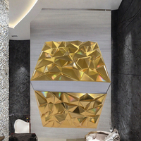 Panneau mural 3D en PVC moderne de luxe imperméable pour la décoration intérieure dans les hôtels, les bureaux, les villas, les gymnases