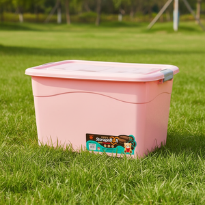 大容量70L ホットセール プラスチック収納ボックス キャスター付き 頑丈なプラスチック収納コンテナ - Product Image 2