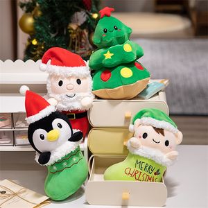 Nouveau doux en peluche père noël arbre de noël pingouin peluche esprit de noël poupée jouet avec chapeau vêtement <span class=keywords><strong>bottes</strong></span> - Product Image 3