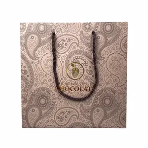 China Supplier Strong Luxury Brand Small Jewelry Paper Bags For Shopping Business