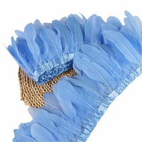 Frange décorative en plumes d'oie teintes de 15-18 cm, accessoire vestimentaire, plumes d'ailes d'ange pour costumes, marque SJH