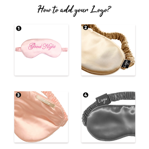 Máscara de Ojos de verano de seda de morera Rosa <span class=keywords><strong>canela</strong></span> con banda elástica y caja de regalo premium-Bloqueo de luz y amigable con la piel - Product Image 3