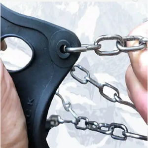 Crampon antidérapant 18 dents en acier au manganèse équipement d'escalade sur glace randonnée neige extérieur simple glace saisir griffe chaussure clous - Product Image 5