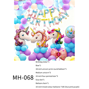 Set di Palloncini Cartoon per Decorazione Sfondo Festa di <span class=keywords><strong>Compleanno</strong></span> Bambini, Accessori per Ragazzi e Ragazze, Bimbi di <span class=keywords><strong>Un</strong></span> <span class=keywords><strong>Anno</strong></span>, Durevoli - Product Image 3