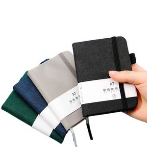 Carnet de notes portable mini format A6/A7, 200 pages, 100 g/m², petit carnet de travail, de réunion, de mémos, journal, 100 feuilles avec stylo, pour écriture quotidienne - Product Image 1