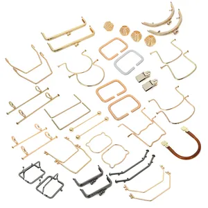 Wholesale Metal Bag Parts Handles For Women Leather Handbags metal handle bag accessories