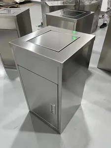 Tempat sampah Stainless Steel Anti bakteri, tempat sampah biologi aman Anti bakteri