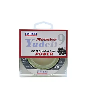 Yudeli X9 100m High-Strength Braided PE Fishing Line Mainline for River and Stream Level Shape Polyethylene Material