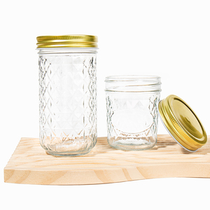 Precio de fábrica Almacenamiento de alimentos 3oz 8oz 10oz 12oz 16oz 21oz Tarro de vidrio de boca ancha para enlatado de mermelada - Product Image 1