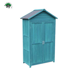 Grand <span class=keywords><strong>jardin</strong></span> extérieur bleu hangars à bois bon marché stockage extérieur moderne - Product Image 3