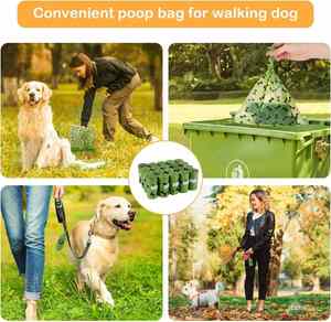 New Paw Custom Biodegradable <b>Compostable</b> Dog Poop Poo Pop Bag Wholesale Manufacturer Simple Style Pet Waste Disposal Bag - Product Image 4