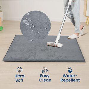 Tapis de jeu pour bébé et tout-petit, antidérapant, facile d'entretien, en velours corail, mousse à mémoire de forme épaisse, tapis tatami, mousse haute densité, tapis de sol pour enfants - Product Image 2