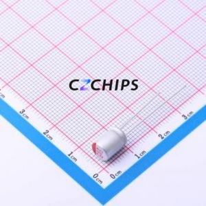 ตัวเก็บประจุแบบแข็ง E2681M6R3C080RL แบบ Through Hole (THT), ขนาด D6.3xL8 มม. 680uF 20% 6.3V โพลีเมอร์ - Product Image 1