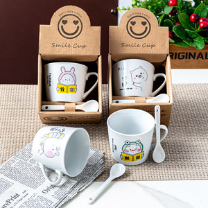Taza de Cerámica con Cara de Dibujos Animados, Taza Pequeña para Café, Decoración 2024, Suministros para <span class=keywords><strong>el</strong></span> Día de San Valentín, Regalo para <span class=keywords><strong>el</strong></span> Día de la Madre, para Mujeres - Product Image 4