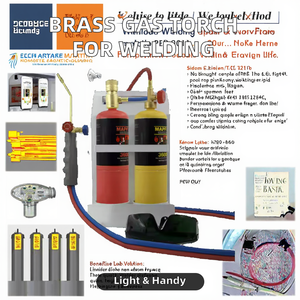 De bronze leve oxigênio MAPP/gás propano tocha de corte para soldagem solda solda - Product Image 3