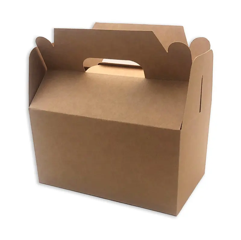 طباعة شعار مخصص يسلب الحاويات صندوق أطعمة ورقي التعبئة والتغليف المقلية الدجاج يسلب مربع