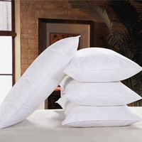 Oreiller en duvet de canard 5 étoiles, lavable en machine, oreiller doux avec garnissage en plumes pour la maison et l'hôtel