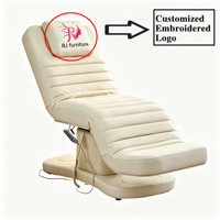 Lit de beauté électrique à 3 moteurs, réglable, pour soins du visage, chaise de traitement médical, lit de massage rotatif pour spa