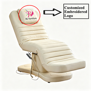 Cama de Belleza Eléctrica con 3 Motores, Silla de Tratamiento Facial Médico Ajustable, Cama de Masaje Giratoria para Spa - Product Image 4