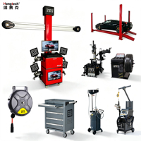Equipo completo para taller mecánico: Desmontadora de neumáticos, equilibradora de ruedas, máquina de alineación de ruedas, gabinete de almacenamiento de herramientas con cajones para reparación de automóviles