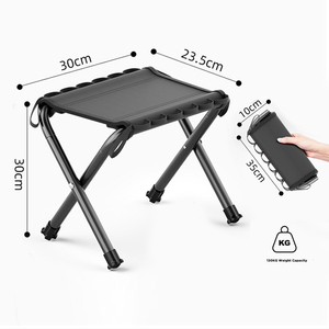 Chaise de camping pliable E-RIKE, portable, légère, pour pique-nique, <span class=keywords><strong>randonnée</strong></span>, jardin, plage, pêche, avec logo personnalisé, pour l'extérieur - Product Image 2