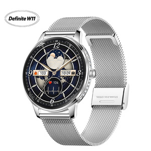Montre connectée Definite W11-38 avec puce AB5691G, écran AMOLED 1,19 pouces, batterie 200 mAh, suivi cardiaque, appels Bluetooth, Facebook, Instagram, WhatsApp, couleur Or - Product Image 2