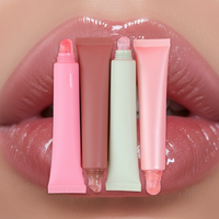 Gloss à lèvres hydratant en tube souple, non collant, haute brillance, teinté, portable, maquillage à presser, végétalien, sans cruauté, cadeau beauté