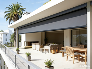 Stores à enroulement motorisés modernes pour extérieur, résistants au vent et à l'eau, avec cassette, pour jardin, pergola, gazebo - Product Image 6