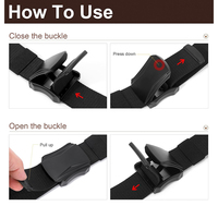 Ceinture tactique légère et anti-coupure en nylon extensible pour homme, idéale pour la randonnée, la chasse et l'entraînement, ajustable.