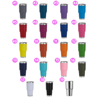Venta al por Mayor de Tazas de Viaje Aisladas de Acero Inoxidable de 20oz y 30oz, Color Mate Sólido Premium, Libres de BPA, para Uso Diario en la Oficina
