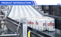Ligne de remplissage de canettes en aluminium 18000CPH, machine de mise en conserve de bière, thé et boissons pour l'équipement de production des usines de boissons